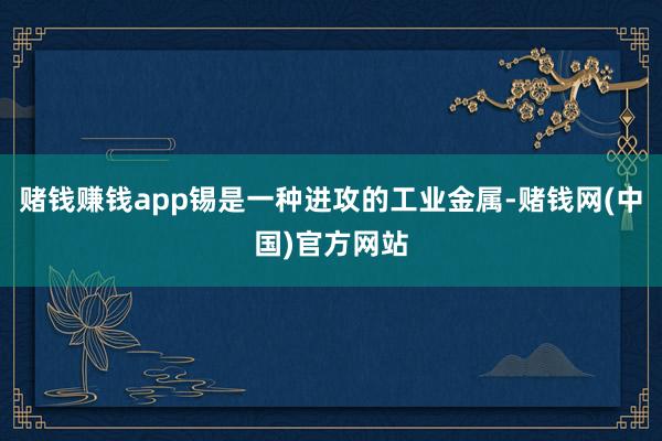 赌钱赚钱app锡是一种进攻的工业金属-赌钱网(中国)官方网站